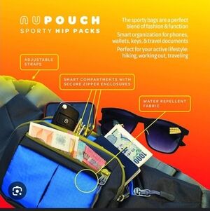 Sporty Blue Crossbody Bag